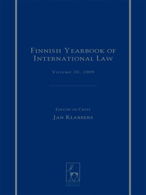 cover image of Finnish Yearbook of International Law